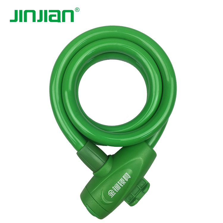 High quality antitheft PVC coated steel cable bicycle lock