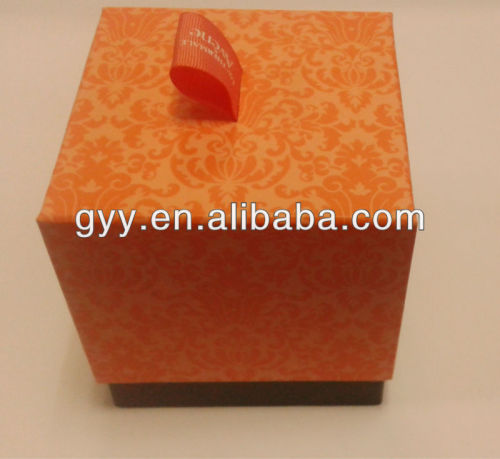 Perfume drawer box with ribbon handle GYY