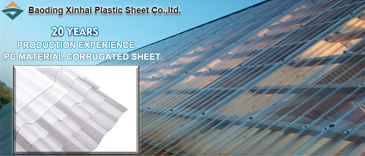 Light weight PC clear corrugated polycarbonate lexan roofing panel sheet
