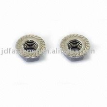 Stainless steel hex flange nuts