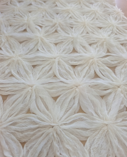 chiffon flower embroidery fabric