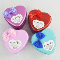 Wedding Gift Bowknot Heart Tin Box