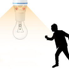 Corridor Motion Sensor LED Light Bulb Socket