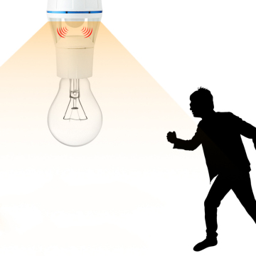Corridor Motion Sensor LED Light Bulb Socket