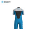 Seaskin 3mm Neopren Erkekler Traje de Neopreno Kısa Kollu Arka Zipper Dalış Wetsuit