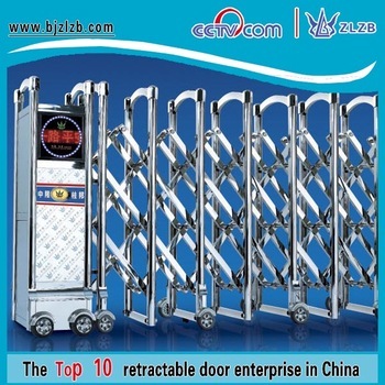 Stainless steel folding gate security steel doors grill door design