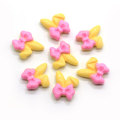 Kawaii Rabbit Ear Bow Resin Flatback Cabochons For Nail Art Embellishment DIY Scrapbooking Decor