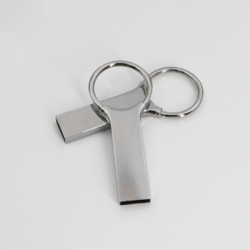 Mini pen drive de metal com chaveiro