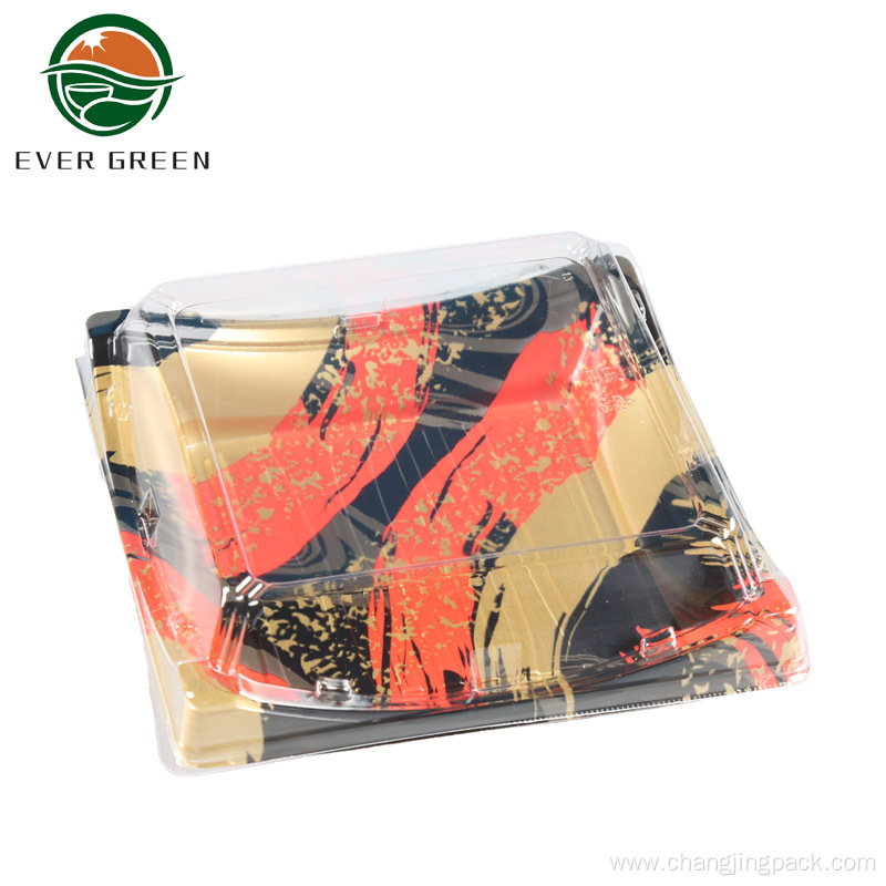 Reusable PS Plastic High Quality Sushi Food Container