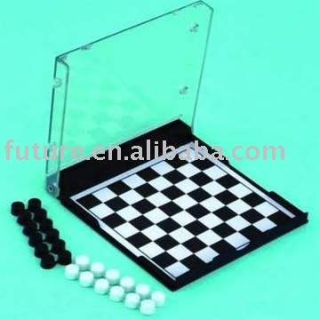 magnetic checker set,magnetic game,travel game,plastic game, CD game,game,checker