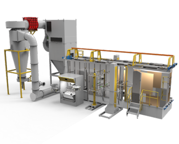 MDF powder coating booth