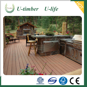 WPC outside top garden wood bangkirai decking