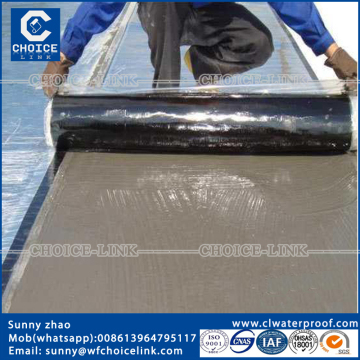 2mm self adhesive bitumen roofing membrane with aluminum foil