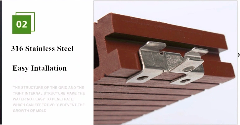 Stainless Steel Decking Clips for WPC Decking Board