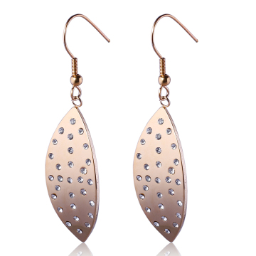 Diamond leaves hanging style earrings pictures of gold earrings