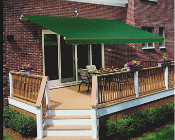 Retractable arms awning 3.6*2.0M Green