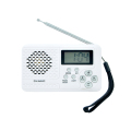 FM/AM/radio reloj digital con antena telescópica