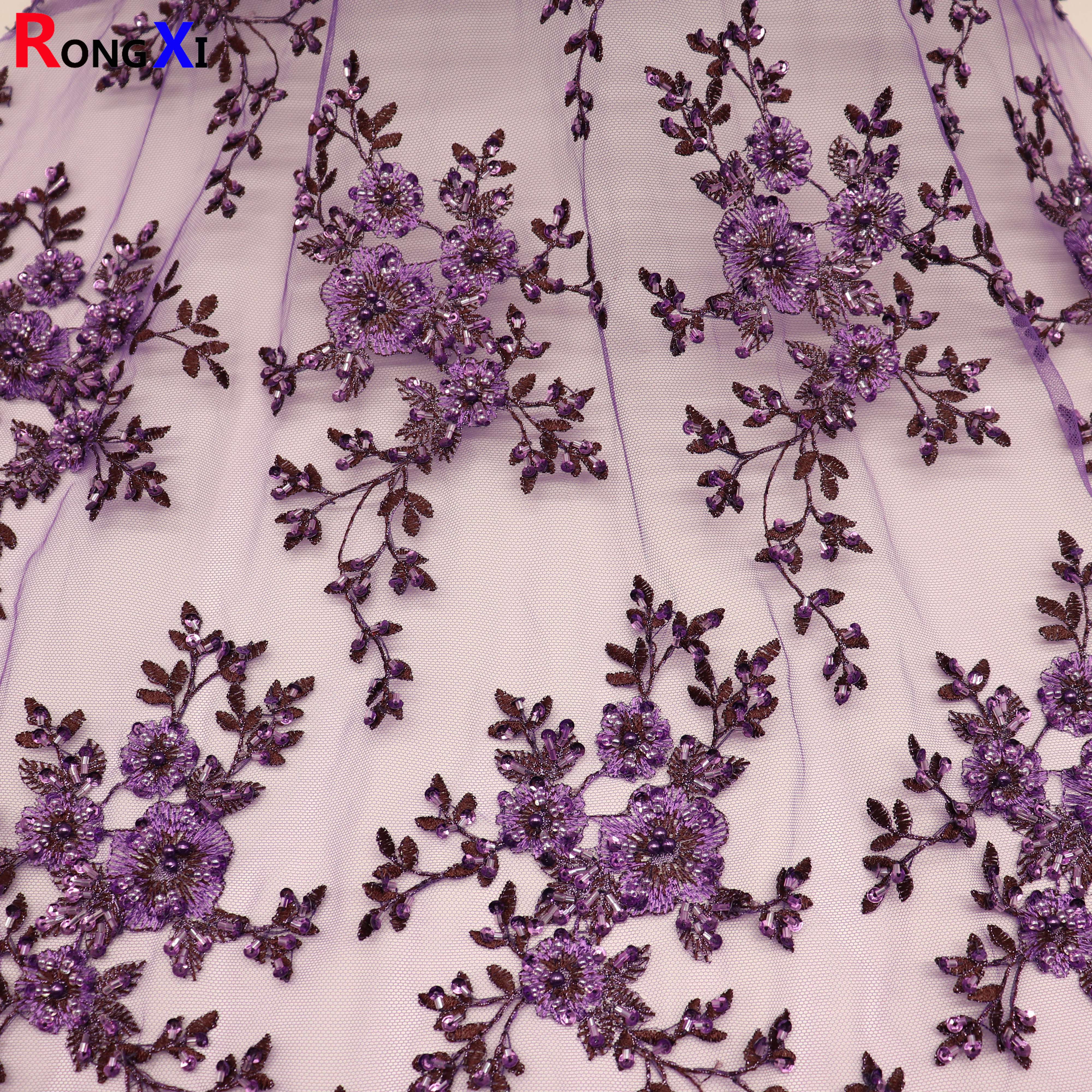 RXF1666 Brand New Laxary Bead Net Fabric With Low Price