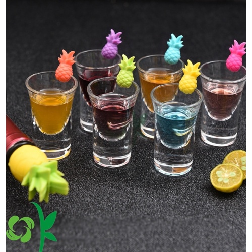 Silicone Drink Glass Charms Wine Charm Tags