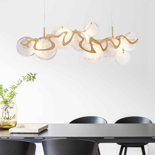 LEDER Grey Led Modern Chandelier