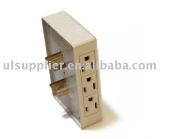 UL-Listed wall tap/grouding adapter