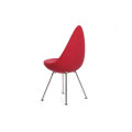 Small Red Drop Fabric Dining Chair