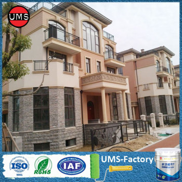 Stone effect exterior acrylic wall paint colours