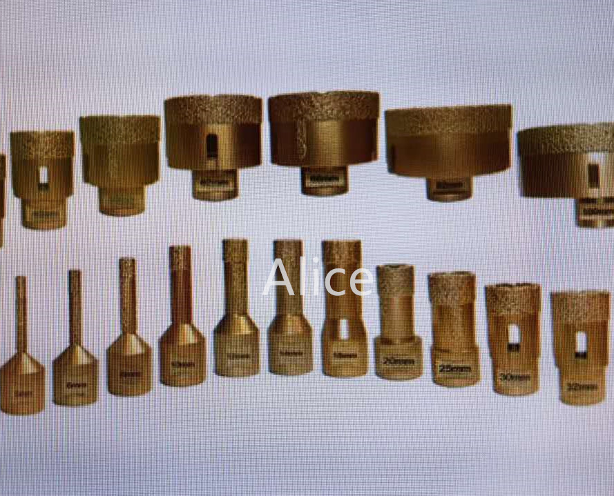 Vacuum Brazed Diamond CNC Carving Tools Diamond Finger Router Bits for Polishing Granite Marble Concrete