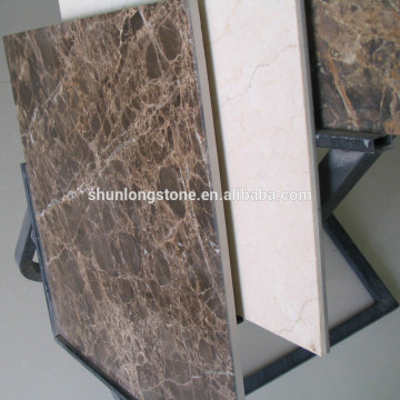 Emperador Dark marble composite tile,marble laminated ceramic