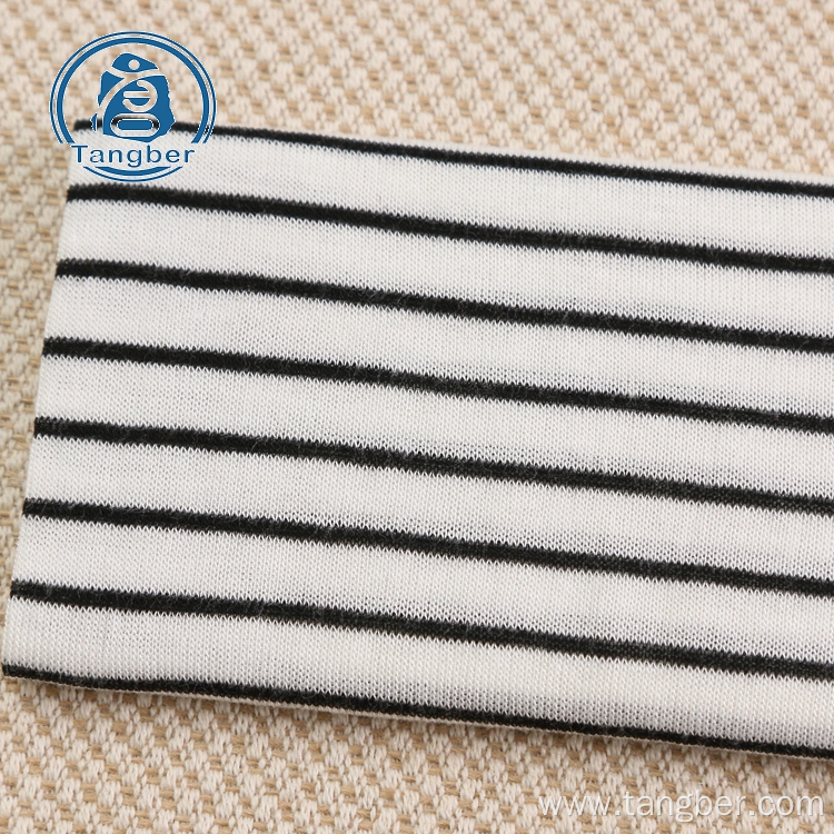 High quality cotton stripe textile custom fabric