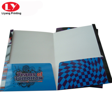 Glossy colorful document customise paper folder printing