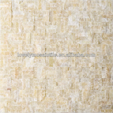 glass mix marble mosaic tile