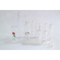 Botella vial transparente y ámbar de vidrio cosmético por tubo de vidrio neutro