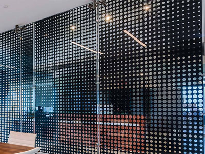 colorful square hole punching screen perforated metal screen for decoration