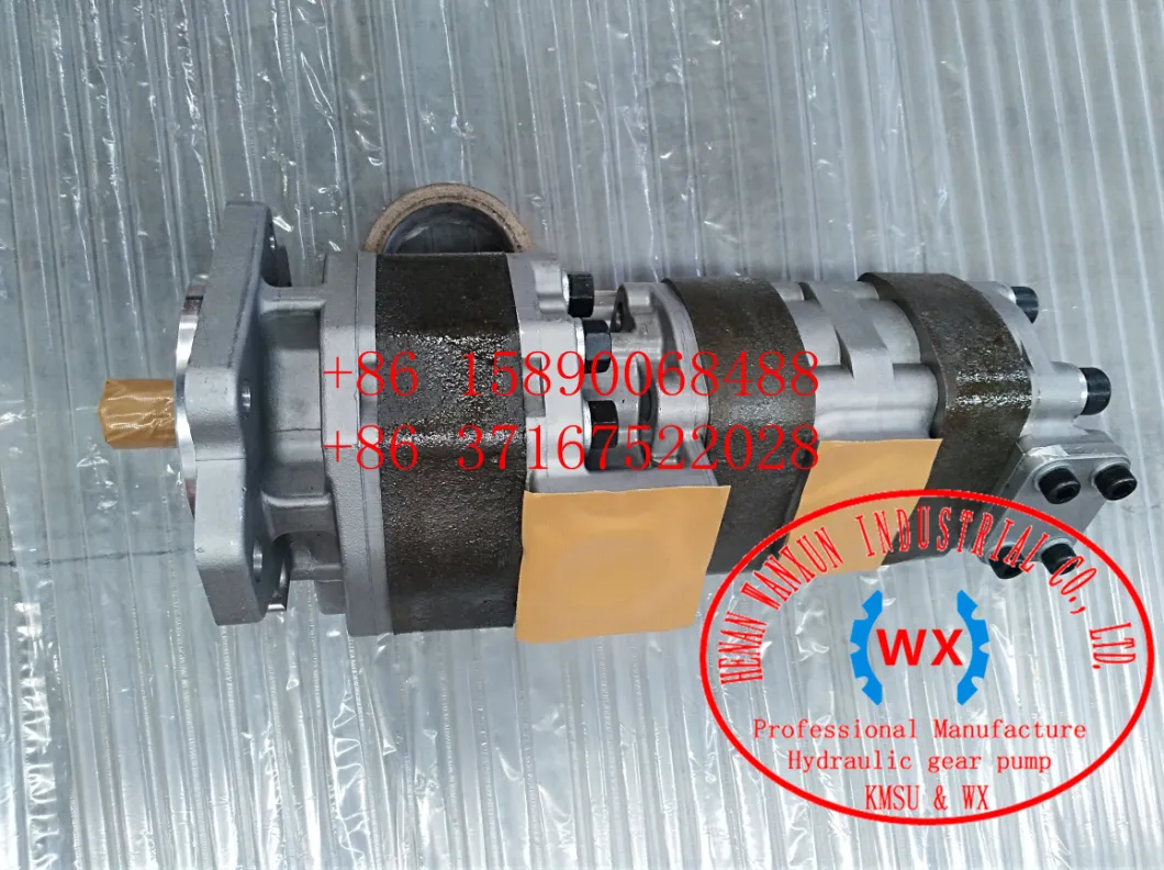 Factory Manufacturing Gear Pump 44083-61370 for Kawasaki K135 Wheel Loader Machine