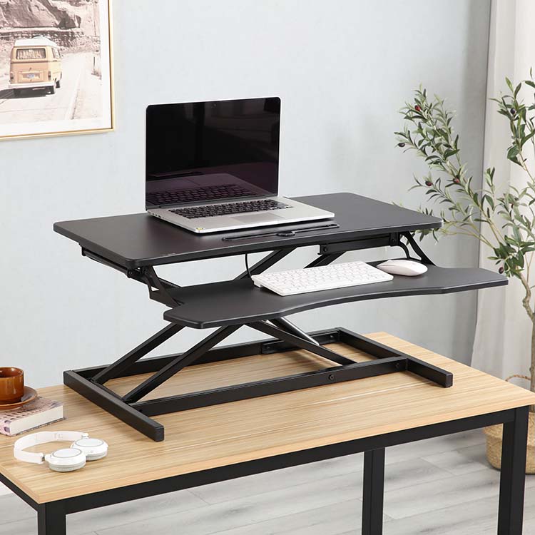 Convertisseur de bureau d'ordinateur réglable en hauteur ergonomique