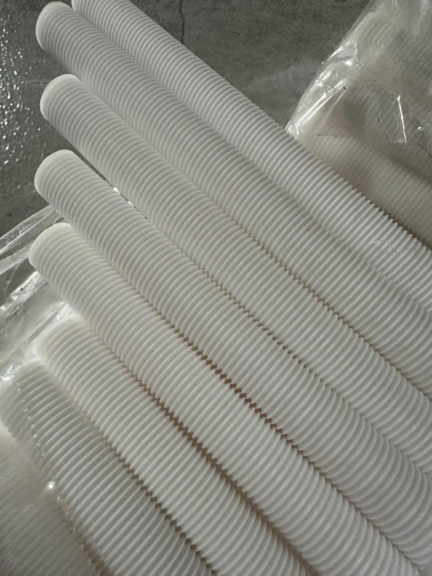 全ねじ PTFE ロッド 1 Full threaded PTFE Rod1