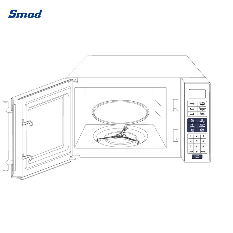 1.1cuft Digital Control Counter Top Microwave Oven