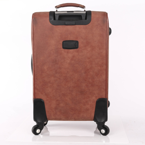 Pu universal wheeled wholesale luggage bag