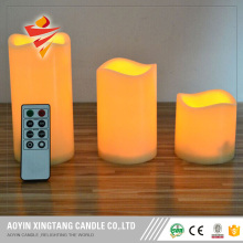 LED candle lights with universal remote controls