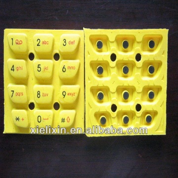 silicon rubber keypad with conductive pills