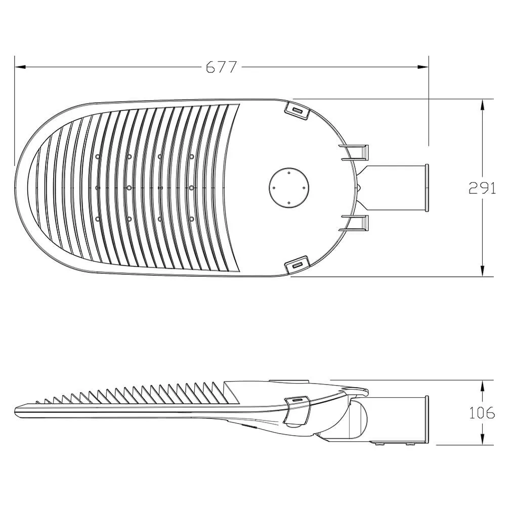 Street Light Cover LED Street Lamp Shell Mlt-Slh-Hm-II for Outdoor LED Street Light
