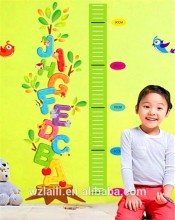 Letter design cartoon height stickers for decorate