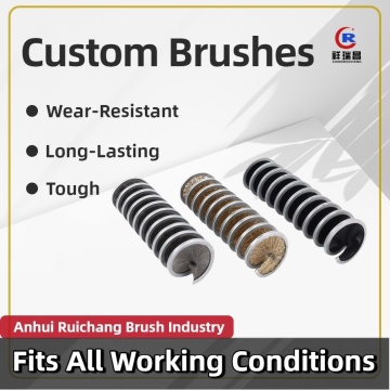 Inner-Wound Spring Brush for Narrow Gap Cleaning