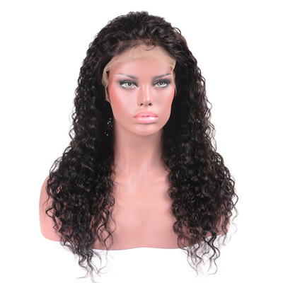 Eli Full Lace Wigs Water Wave 100% Brazilian Virgin Human Hair For Black Women