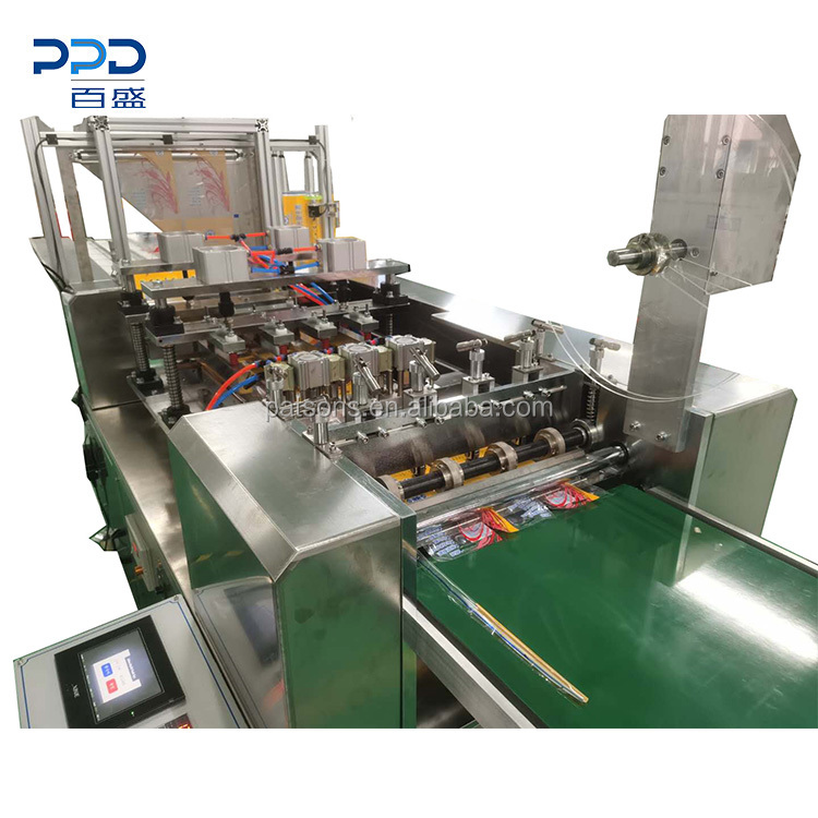 Automatic 4 sides sealing wafer biscuits paper bag packing machine