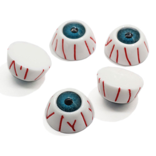 100 piezas Flatback DIY Halloween Zombie Eye Resina Cabochon Craft Scrapbooking Embellecimiento Manualidades Fabricación