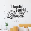 Thankful Grateful Blessed Wall Decor