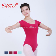 D031017 Dttrol Wholesale Lycra Short Sleeve Gymnastics Leotards for Girls