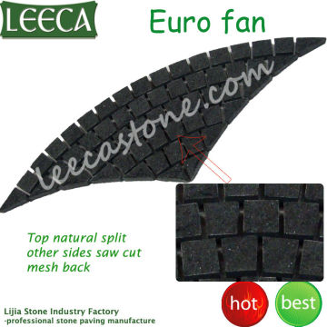 Basalt stone pavement for driveway mat